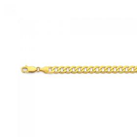 9ct-19cm-Solid-Curb-Bracelet on sale