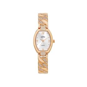 Elite+Ladies+Rose+Tone+Watch+%26amp%3B+Bracelet+Set