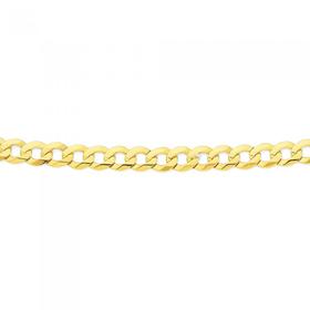 9ct-Gold-50cm-Solid-Curb-Chain on sale