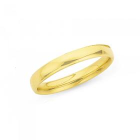 9ct-Gold-3mm-Polished-Stacker-Ring-Size-O on sale