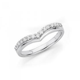 9ct-White-Gold-Diamond-Curved-Band on sale