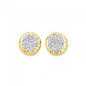 9ct-Gold-Stardust-Glitter-Stud-Earrings on sale