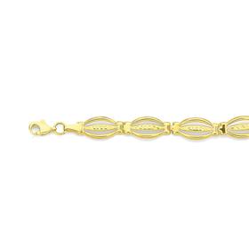 9ct-Gold-19cm-Oval-Link-Bracelet on sale