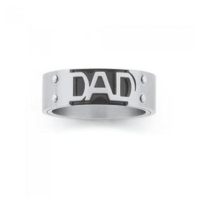 Steel-Black-Underlay-Dad-Ring on sale