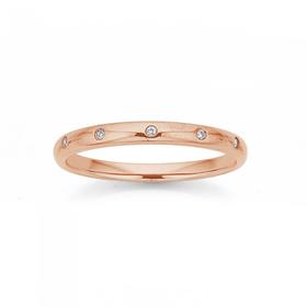 9ct-Rose-Gold-Diamond-Ring on sale