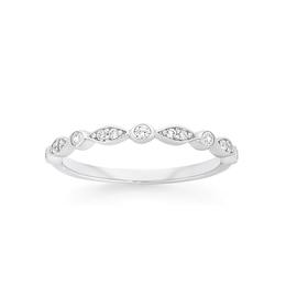 Silver-CZ-Bezel-Marquise-Friendship-Ring on sale