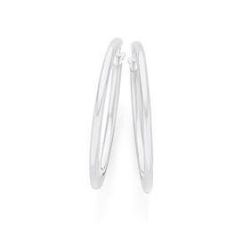 Silver-22x30mm-Hoop-Earrings on sale
