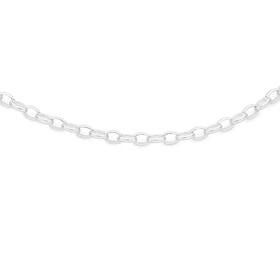 Silver+50cm+Oval+Solid+Belcher+Chain