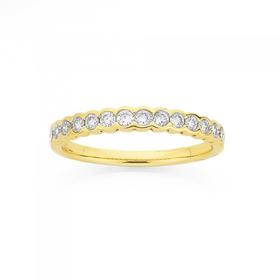 9ct-Gold-Diamond-Anniversary-Band on sale