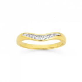 9ct-Gold-Diamond-Curved-Anniversary-Band on sale