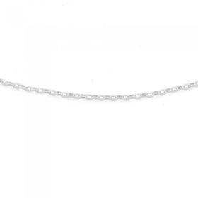 Sterling+Silver+45cm+Fine+Oval+Belcher+Chain