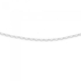Silver-45cm-Fine-Oval-Belcher-Chain on sale