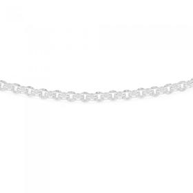 Silver-50cm-Flat-Solid-Belcher-Chain on sale