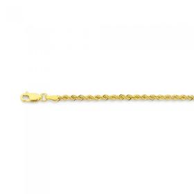 9ct-Gold-19cm-Rope-Bracelet on sale