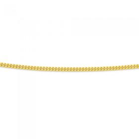 9ct+Gold+50cm+Solid+Curb+Chain