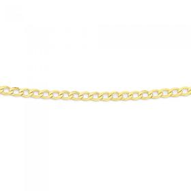 9ct-Gold-45cm-Solid-Curb-Chain on sale