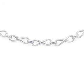 Silver-19cm-Infinity-Link-Bracelet on sale