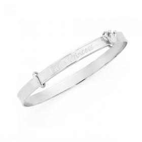 Silver-Little-Princess-Expander-Bangle on sale