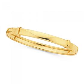 9ct+Gold+Baby+Expander+Bangle