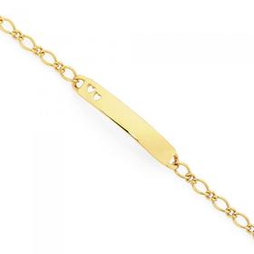 9ct-Solid-165cm-Childrens-Belcher-ID-Bracelet on sale