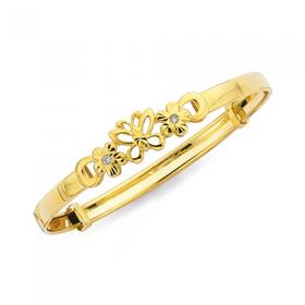 9ct-Diamond-Expandable-Baby-Bangle on sale