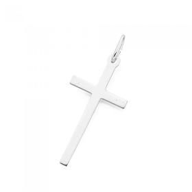 Silver-Large-Fine-Plain-Cross on sale