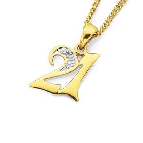 9ct-Gold-Diamond-21-Pendant on sale