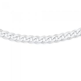 Silver-50cm-Medium-Light-Flat-Curb-Chain on sale
