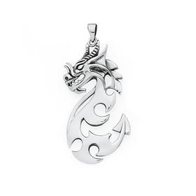 Silver-Blade-Edge-Dragon-Pendant on sale