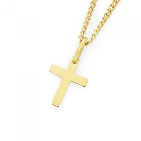 9ct-Gold-10mm-Cross-Pendant on sale