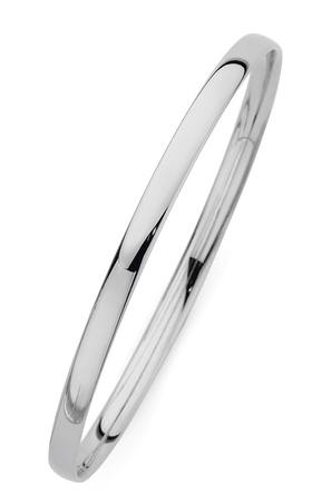 9ct-White-Gold-65mm-Solid-Bangle on sale