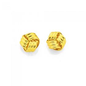 9ct-Gold-Knot-Stud-Earrings on sale