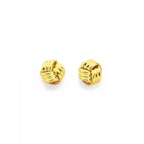 9ct-Gold-Knot-Stud-Earrings on sale