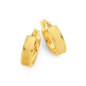 9ct-Satin-Hoop-Earrings on sale