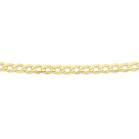 9ct-Gold-50cm-Solid-Curb-Chain on sale