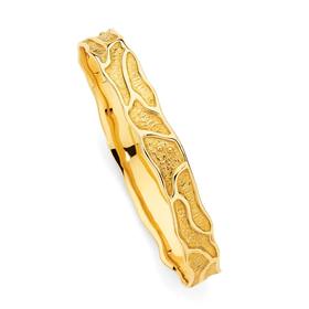 9ct+Gold+65mm+Solid+Bangle