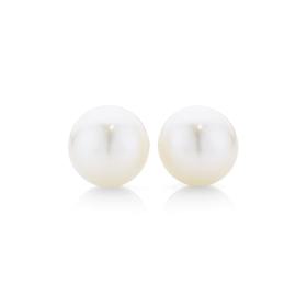 9ct-Gold-Cultured-Freshwater-Pearl-Stud-Earrings on sale