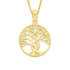 9ct+Gold+Tree+of+Life+Pendant