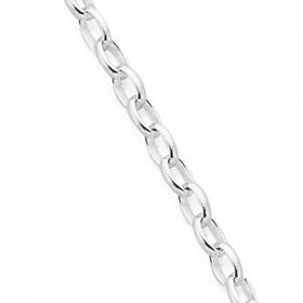 Silver-70cm-Oval-Solid-Belcher-Chain on sale