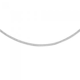 Silver-45cm-Multi-Facet-Snake-Chain on sale