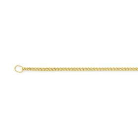 9ct+Gold+45cm+Solid+Curb+Chain