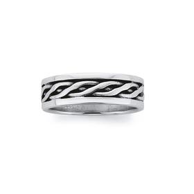 Sterling+Silver+Celtic+Weave+Ring+%28Size+W%29