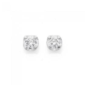 9ct-Gold-Diamond-Stud-Earrings on sale