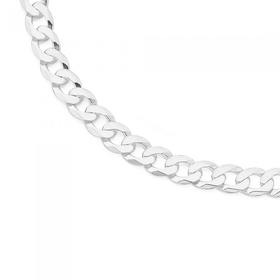 Silver-50cm-Cuban-Curb-Chain on sale