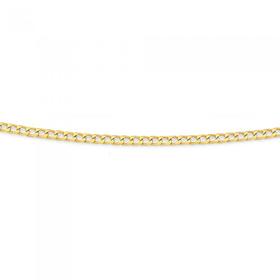 9ct-Gold-45cm-Solid-Curb-Chain on sale