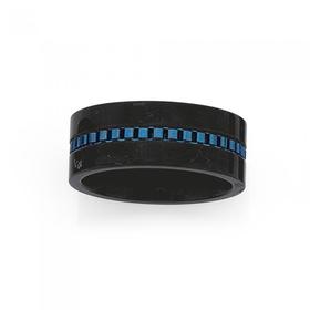 St-St-Black-W-Blue-Plate-Centre-Ring-W on sale