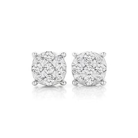 9ct-Yellow-Gold-Diamond-Stud-Earrings on sale