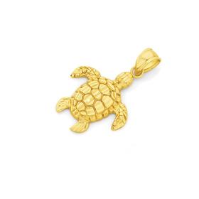 9ct+Turtle+Pendant