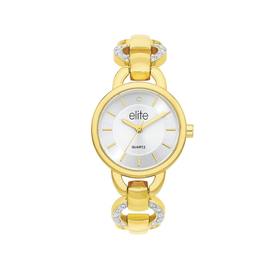 Elite+Ladies+Gold+Tone+Watch