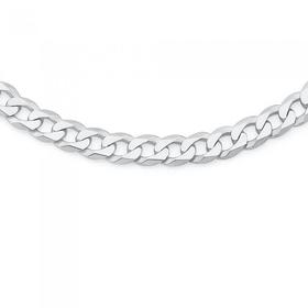 Sterling-Silver-55cm-Solid-Oval-Curb-Gents-Chain on sale